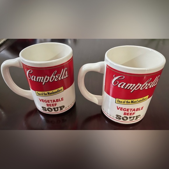 Campbell’s Vegetable Beef Soup Mug Set Of 2 - Picture 1 of 10